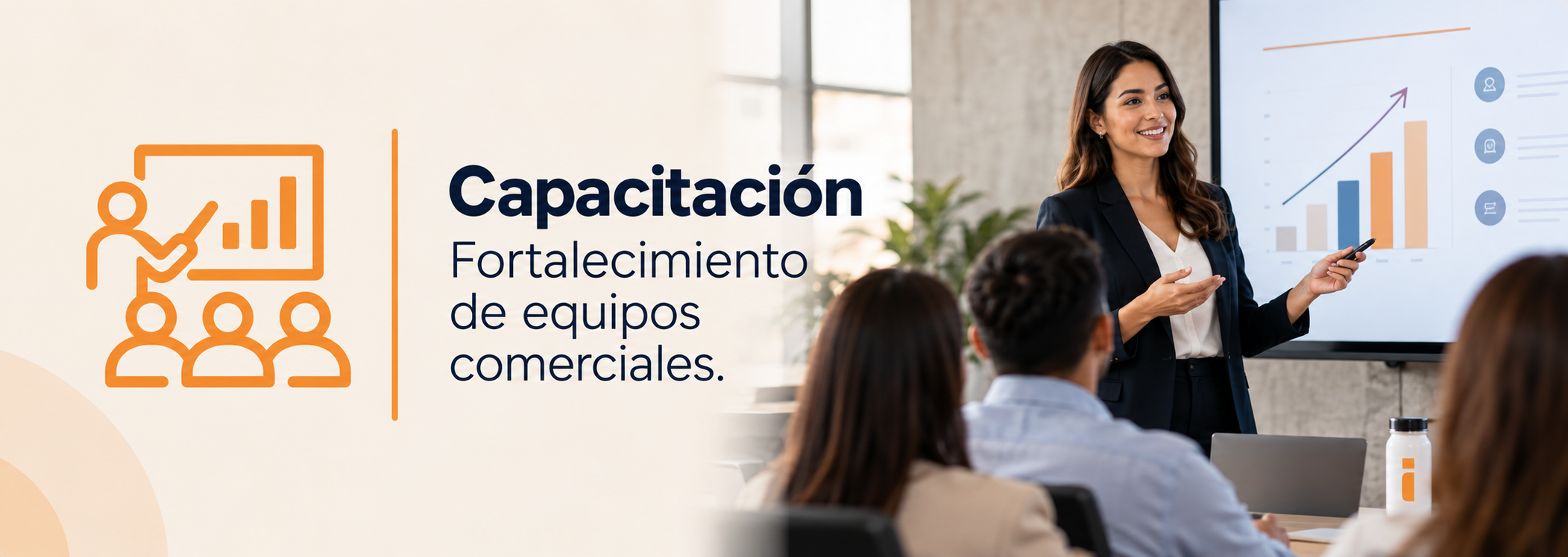 Capacitación comercial para asesores y equipos de instituciones educativas